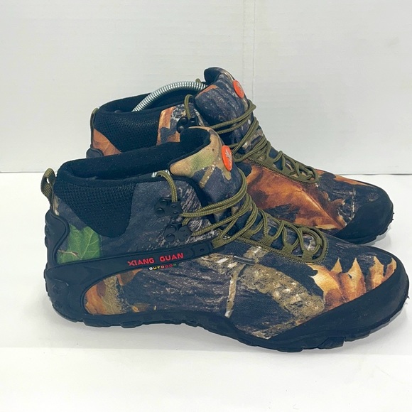 XIANG GUAN Men’s Outdoor High-Top Camo Water Resistant Trek/Hiking Boot size:12 - Picture 1 of 8